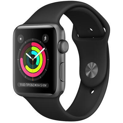 Смарт-часы Apple Watch Series 3 GPS 42mm черный Global