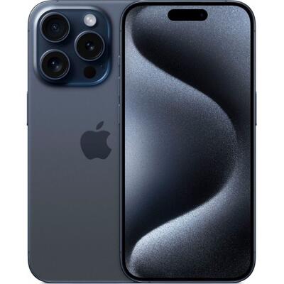 Смартфон Apple iPhone 15 Pro 128 ГБ, Dual: nano SIM + eSIM, синий титан, Global